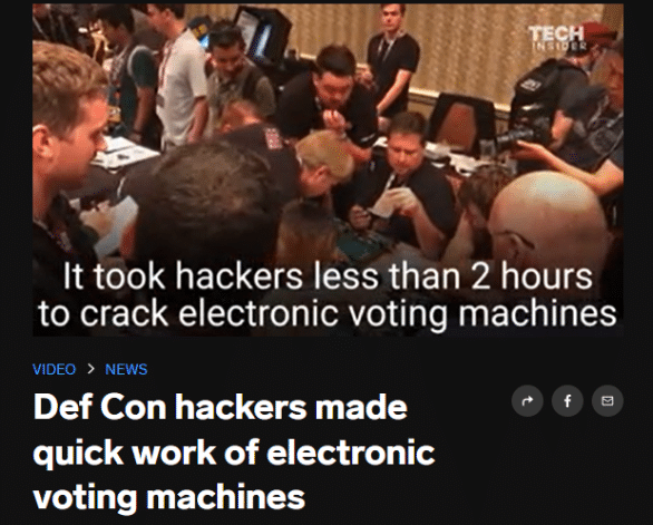 Def Con Hacking Voter Machine